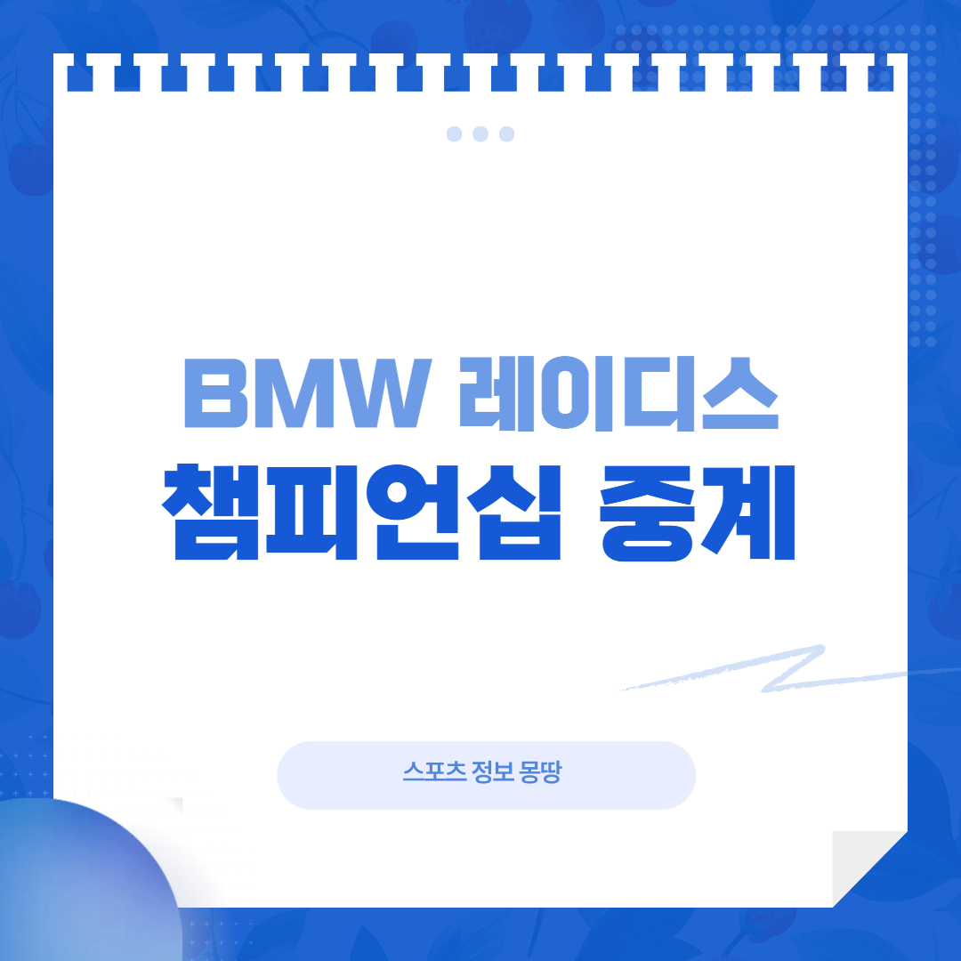 BMW 레이디스 챔피언십 중계 대표 이미지