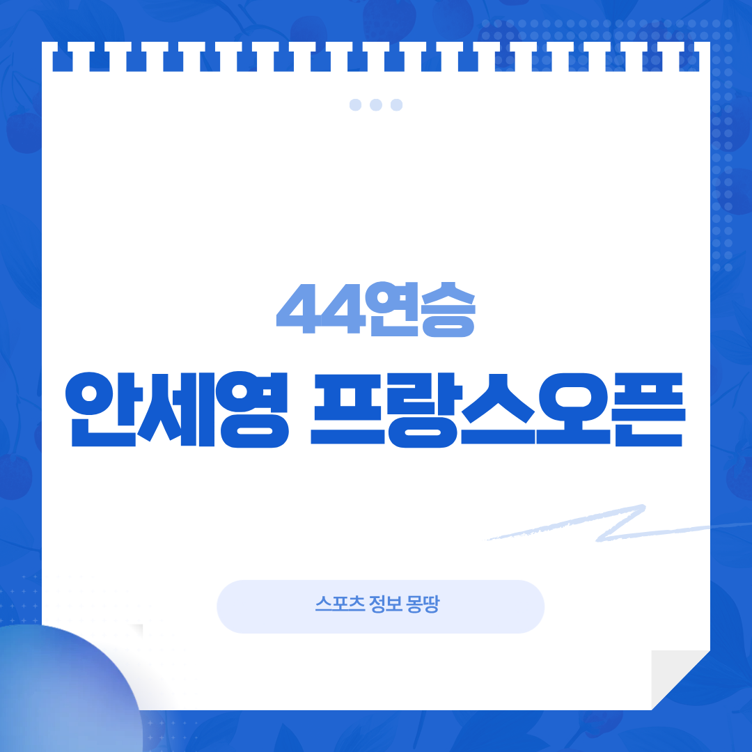 안세영 프랑스오픈